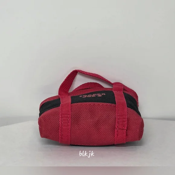 Trader Joe's Micro Tote With Reusable Grocery Bag *Red/Black* NWOT - Picture 3 of 7